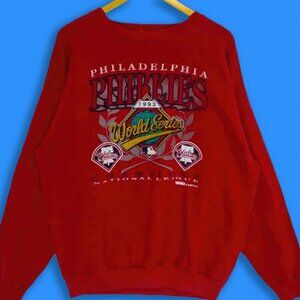 Philadelphia Phillies 1993 World Series Baseball Sweatshirt Champions National